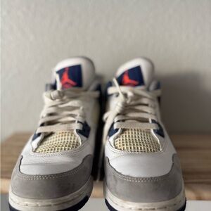 Men's White and Gray Sneakers